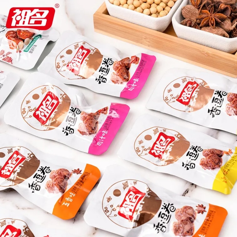 Sweet rolled bean curd spicy strip hand-torn bean Curd five flavors 120g 3