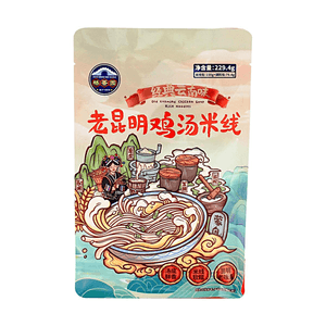 Old Kunming Style Chicken Soup Rice Noodles 8.09oz 【Classic Yunnan Flavor】【Fresh and Fragrant Soup Base】