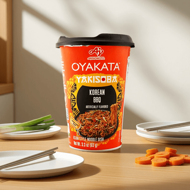 日本AJINOMOTO味之素 OYAKATA 亚洲风味炒面 杯面 韩式烧烤味 93g