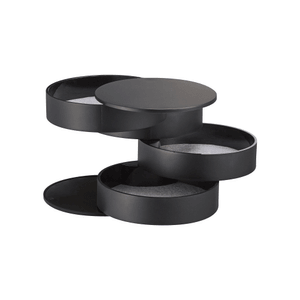 山崎実業 スタッキングジュエリー収納ボックス（ブラック） 1個