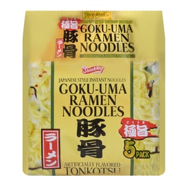 Goku - Uma Ramen Noodles - Instant Noodle , Tonkotsu Flavor, 5 Packs, 16.7oz