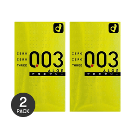 003 Extra Thin Aloe Lubricated Condoms, 20pcs【Japanese Version】【Value Pack】