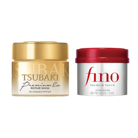 【Value Pack】TSUBAKI Premium Repair Hair Mask, 6.35 oz FINO Premium Touch Hair Mask 8.11 oz