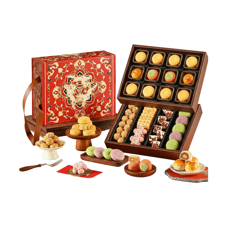 Xi'an Museum Collaboration  All Things Splendor Pastry Gift Box 39.5 oz【Red Bean Egg Yolk,Grape】 4