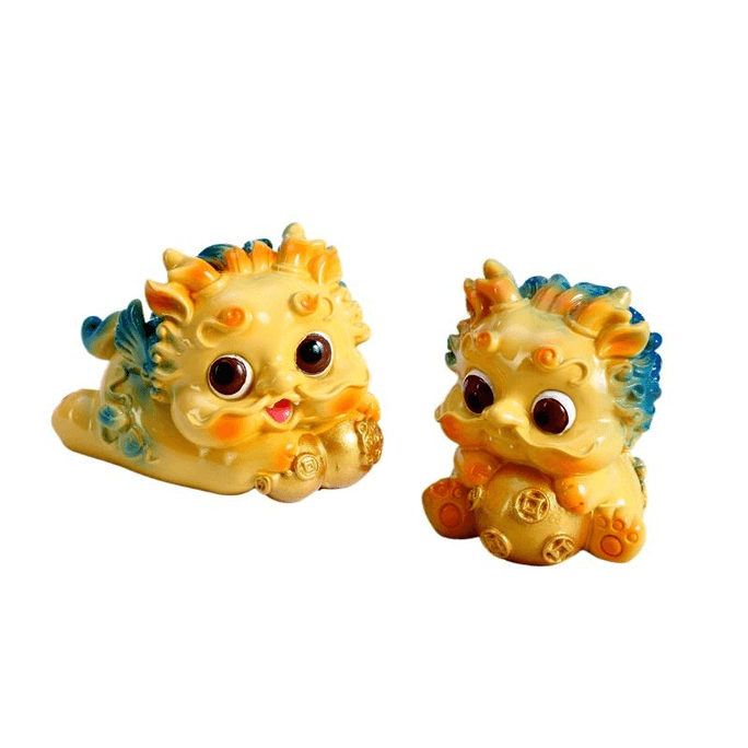 Smile Painting Cute Pixiu Ornament Attracts Wealth Town House Safety, Joy, And Style * 1 Set