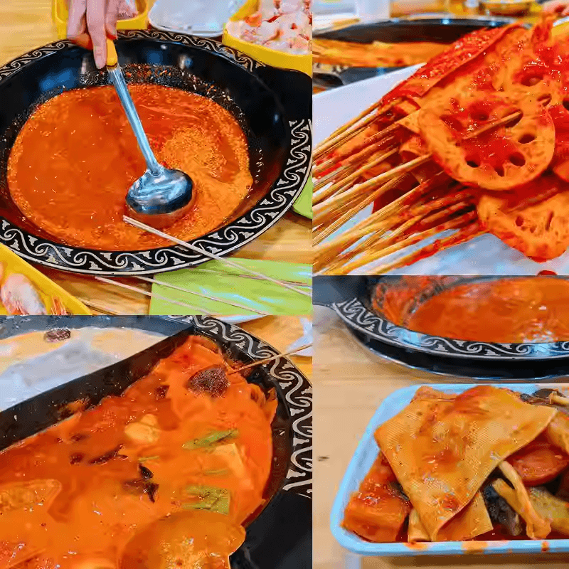 【中国直邮】 锦天顺 辣糊糊串串麻辣火锅调味料干料底料香辣锅料包200g*1包
