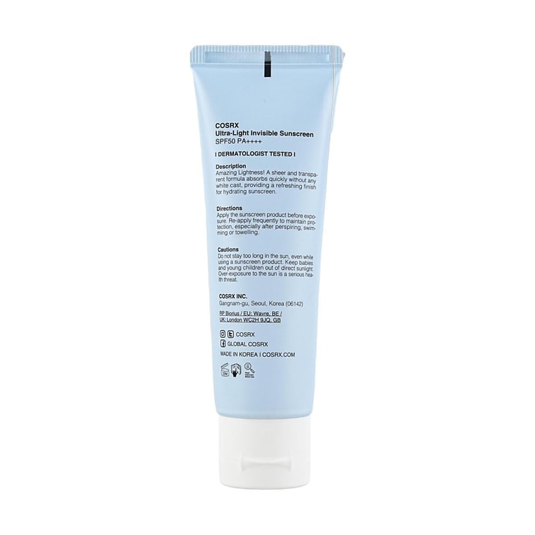 COSRX Ultra-Light Invisible Sunscreen SPF50+ PA++++ 50ml