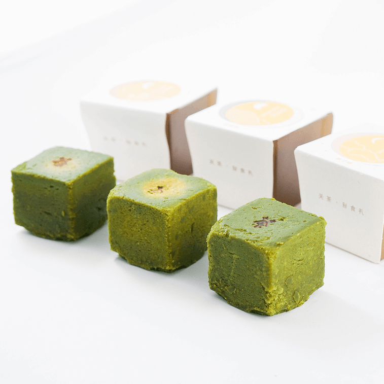 【Best Price】Assorted Matcha Cube Lava Custard Mooncake Gift Box - 3 Flavors, 6 Pieces, 12.69oz 3