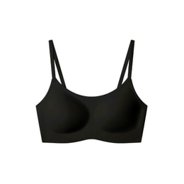 One Size Cloudy Soft Support Tube Top Bra Black One Size