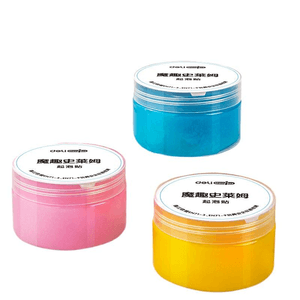 Deli Crystal Mud Clay Children's Toy Slime Red, Yellow, Blue3 Colors Bubble Gel * 1 Piece