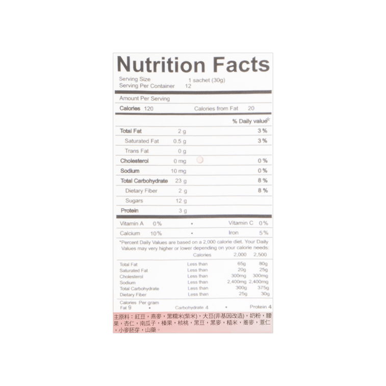 台灣馬玉山 紅豆紫米堅果飲 12包入 360g 4