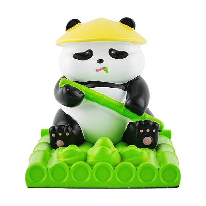 Panda Bamboo Phone Stand Seated