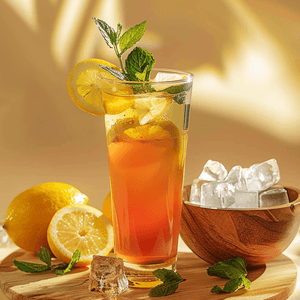 Genki FOREST 레몬 아이스 티 홍차, 1% 미만의 주스, 달콤하고 맛있는 레몬 티, 15.2 fl oz