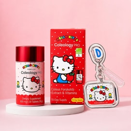 Hello Kitty x Colleology Pro Fat Control Dietary Tablets, 30 Counts【Limited Edition Tin Case】