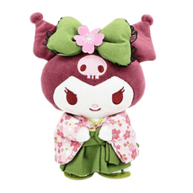 日本 SANRIO 超人气新品 地域限定 樱花抹茶和风库洛米kuromi玩偶 s号 1个装