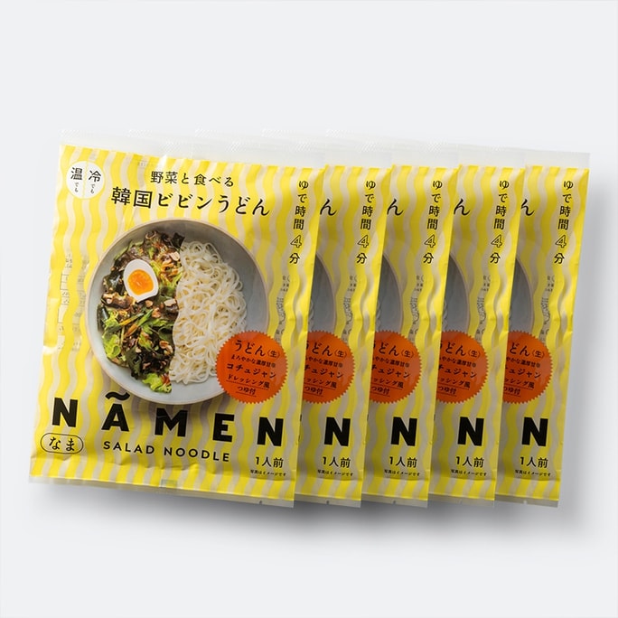 5 Servings NAMEN Korean Bibim Udon