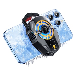 Mobile Phone Cooler  Semiconductor Cooling Clip  Ultra-Quiet Fan  Black and yellow cooler standard version without digital display one piece