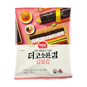 한국식 구운 김 - 김밥 & 초밥용 김, 19g
