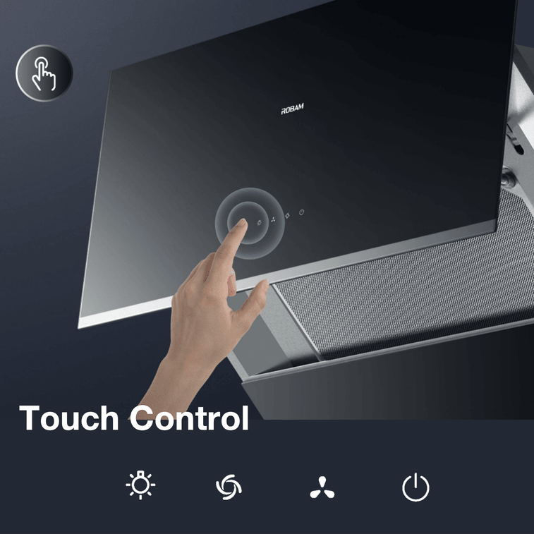 老闆電器 【史低價】 - A6720油煙機 30吋 850CFM大風量 巨幕攏煙 一鍵淨吸 智慧型觸控 快速攔截油煙 側吸式 R-Max系列 3