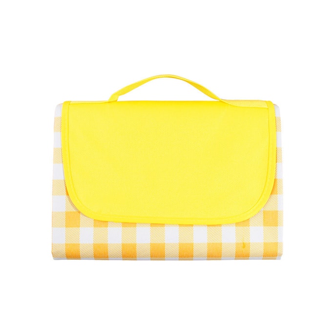 Outdoor picnic mat can be folded camping camping spring trip mat 1m * 1.5m yellow