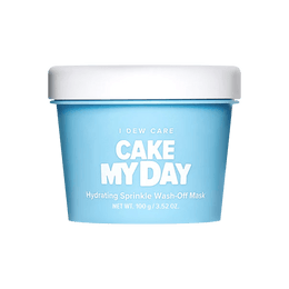 韩国I DEW CARE 生日蛋糕补水冰淇淋面膜 涂抹式清洁泥膜 冰川水舒缓滋润 100g