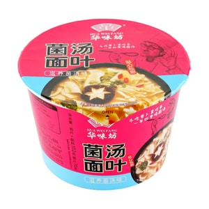 华味坊 菌汤面叶 102g【滋养菌汤味】【非油炸蒸煮面】
