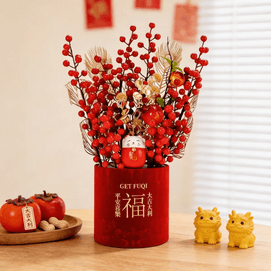 2026 New Year Lucky Cat Prosperity Bucket – Peace & Joy