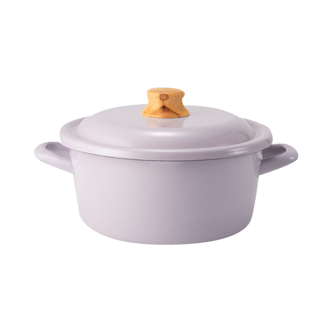 Enamel Cotton Series Donabe Pot 20cm Purple 1.4kg