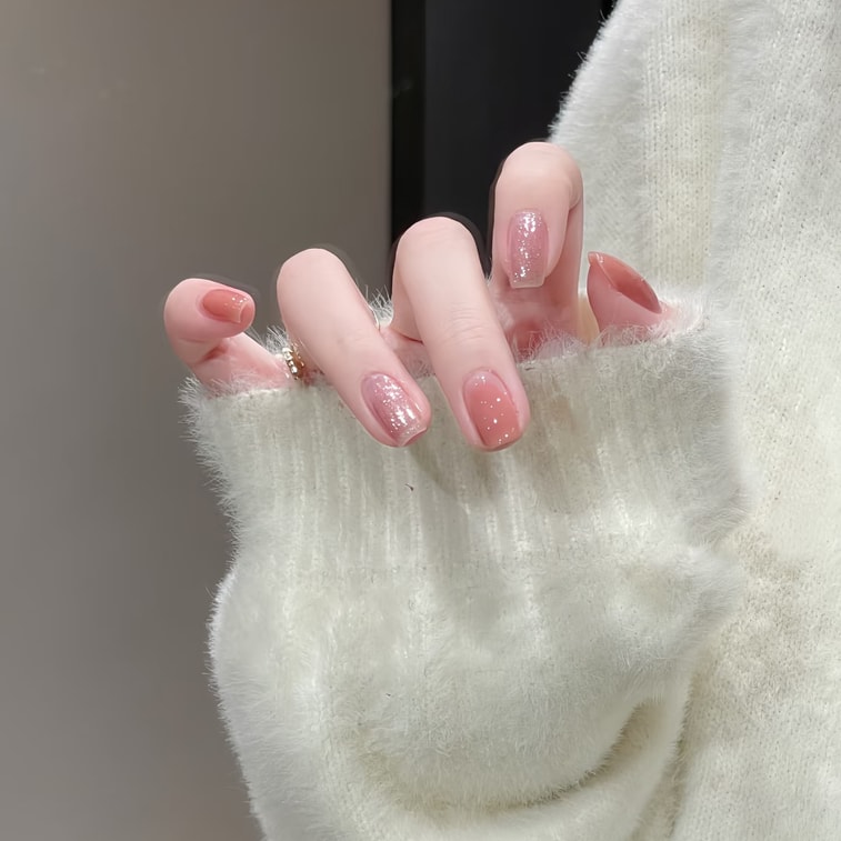 Two-Moons 【Icy Nude Pink】 Nail Polish 1 Bottle - Brightens and Softens Gentle and Elegant No-Bake Quick-Dry Long-Las 3