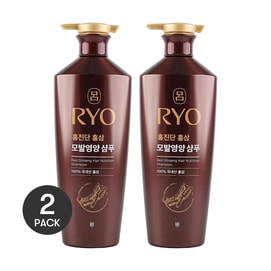 홍삼 영양 샴푸, 갈색, 760ml *2【2개입】