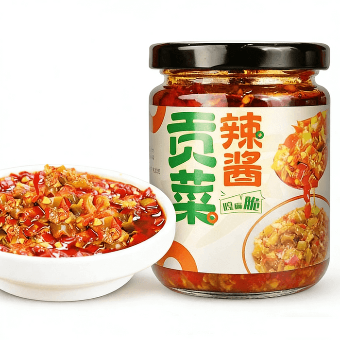 【中國直郵】 禦膳味 貢菜辣醬 200g 辣貢菜罐裝湖南剁椒醬學生拌麵拌飯下飯菜開胃醬