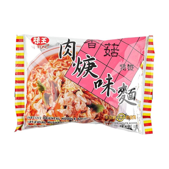 台湾味王 香菇肉羹风味面 90g