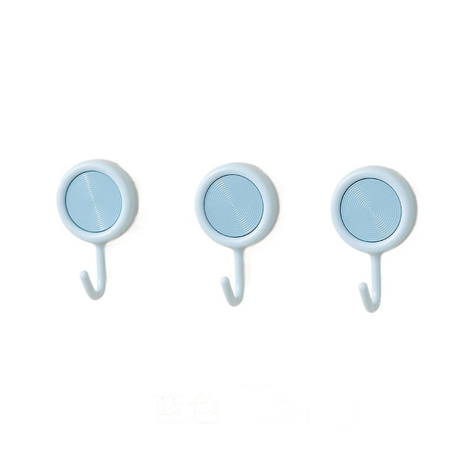 Rotating Hook Adhesive With Strong Load-bearing Capacity, No Need To Drill Holes, Blue Style, 3-pack, 45 * 75mm