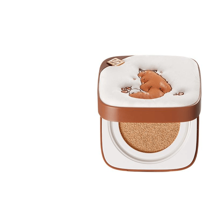 Air Cushion Little Fox Foundation Concealer Formal Set + Replacement Set Y01 Natural Color 24g*1 Box