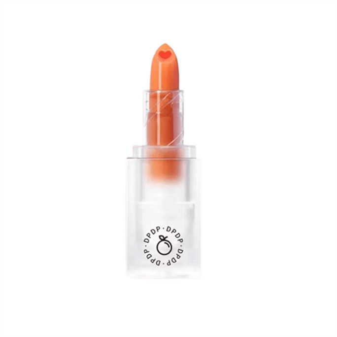 Color-changing lip balm - Temperature-sensitive color-changing lipstick - Sweet Orange flavor - 3.5g per tube