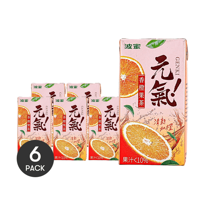 柳橙果茶 10.14 液量盎司 *6【6 罐裝】