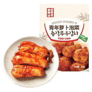 Jixiangju Jingangshan Korean Style Youth Radish Pickled Cabbage Sour And Spicy Cellar Youth Radish 400g * 1 Bag