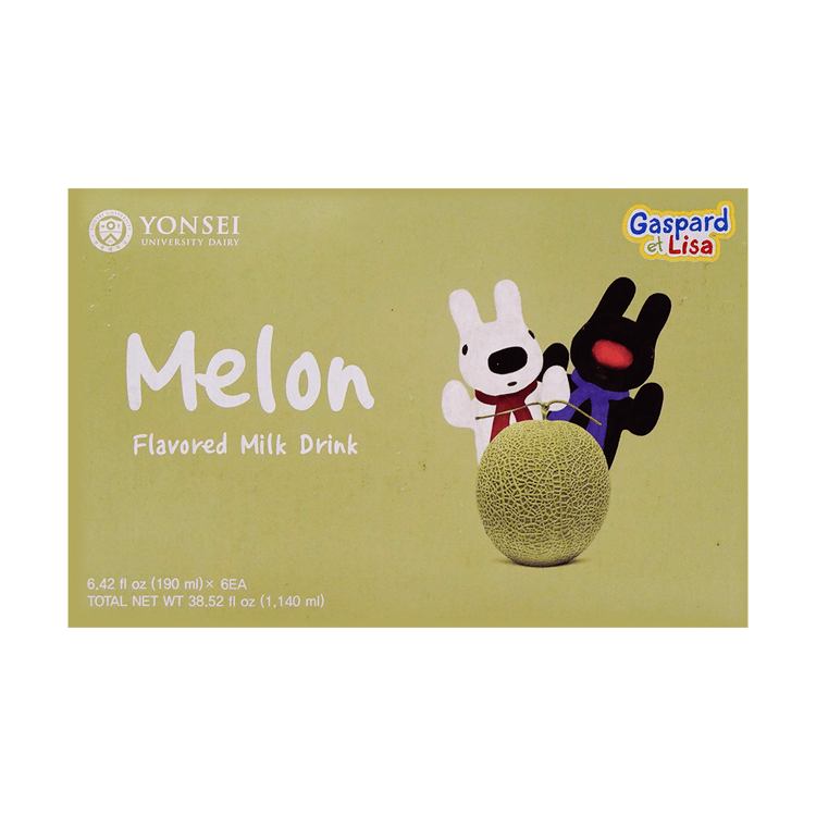 YONSEI メロン風味ミルクドリンク 6*190ml - Yami