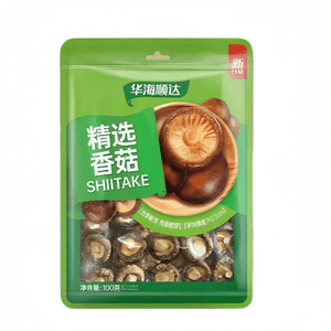 Golden Needle Mushrooms and Small Shiitake Mushrooms, Even and Plump, Easy to Soak, Dried Mushrooms 100g
