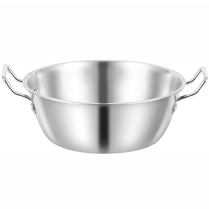 iiimomo 不锈钢泡面碗 19cm 双耳设计 韩式风格泡面碗 螺蛳粉碗 单只装