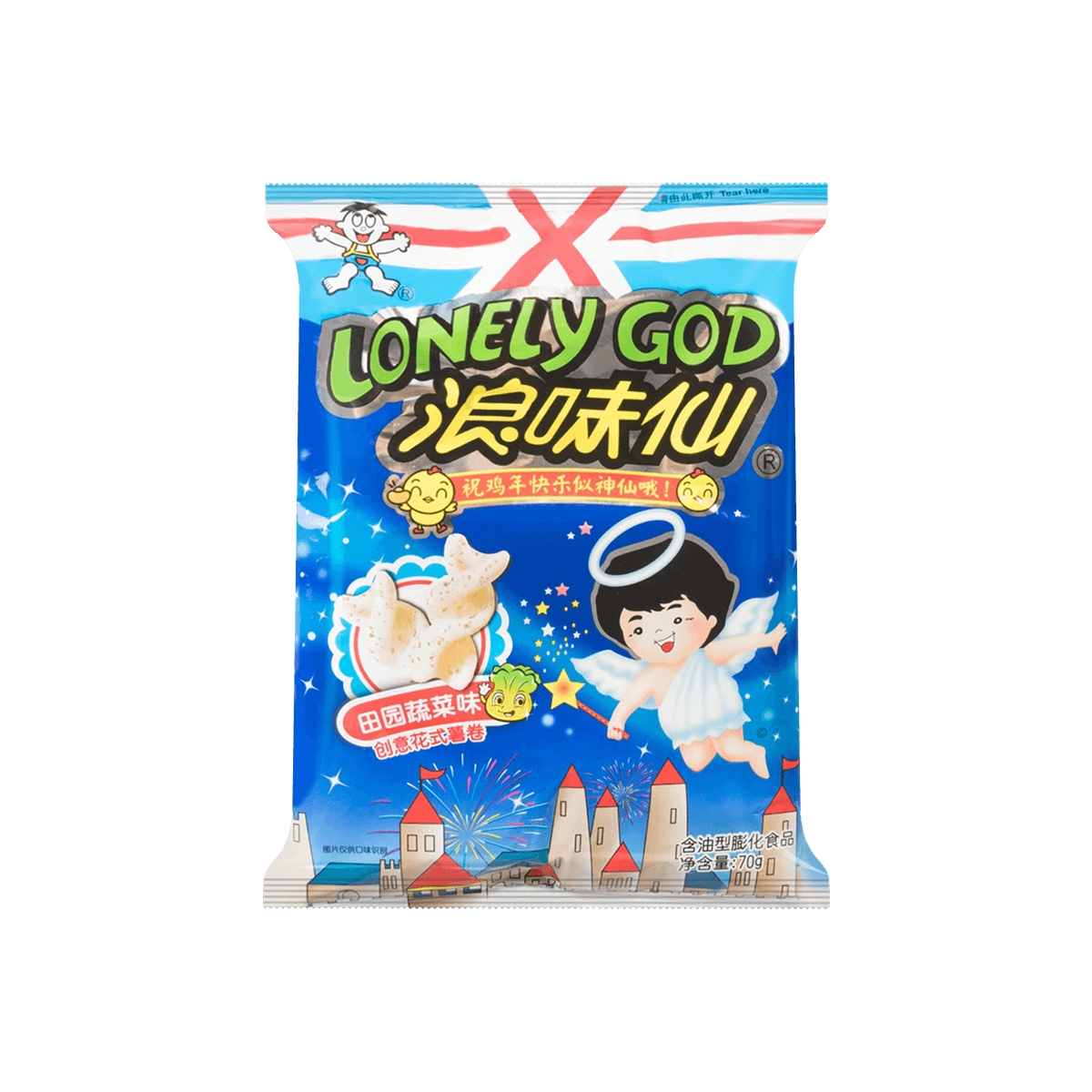 旺旺浪味仙田园蔬菜口味70g怎么样