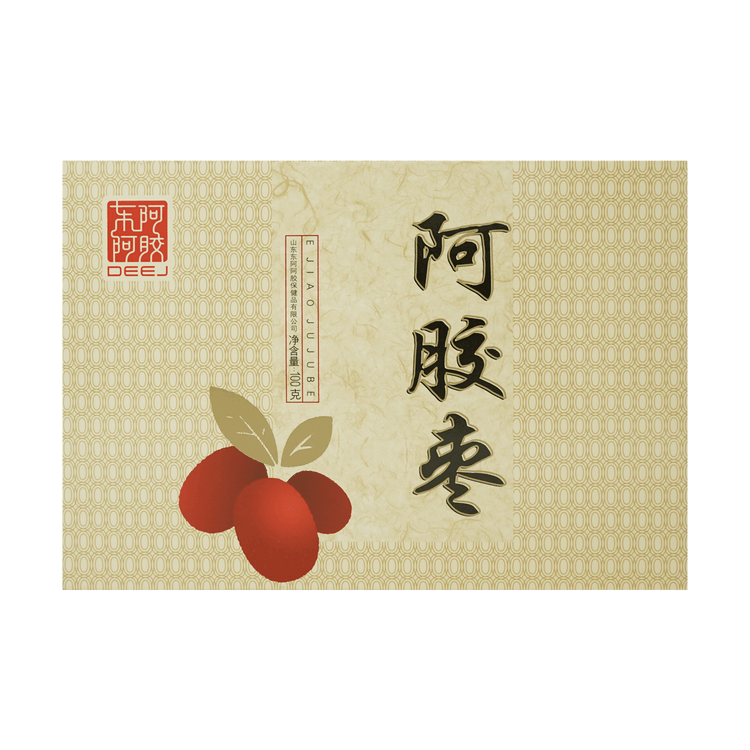 东阿阿胶阿胶枣真阿胶才滋补红枣礼盒100g 补气血蜜饯去核无核蜜枣人工