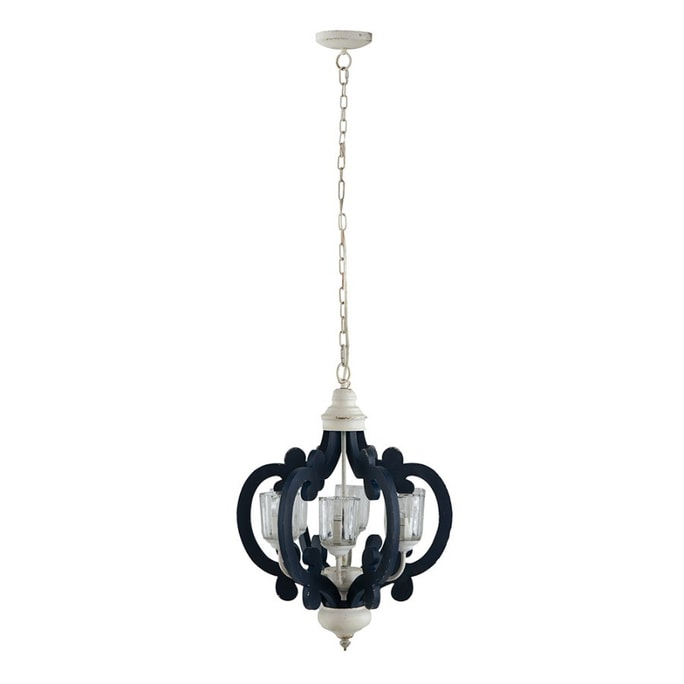 Wooden pendant light (cream color+MDF) * 1