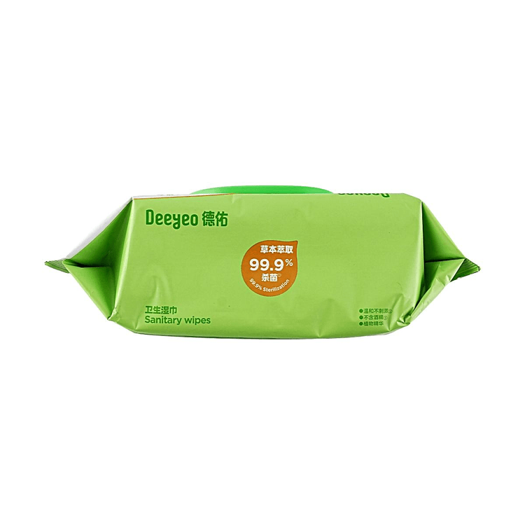 德佑卫生湿巾80片99.9%杀菌植物精华配方- 亚米