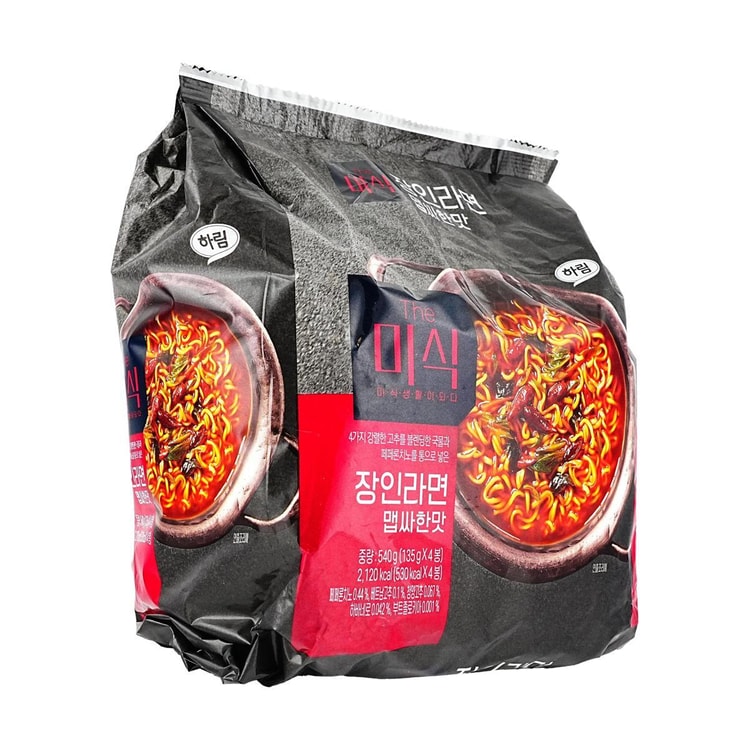 HARIM The Mi- Shik Artisan Ramen ,Spicy Flavor ,4 Packs , 19.04 oz