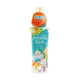日本LION獅王 Soflan Aroma Rich 衣物香水柔順劑 防靜電抗皺除菌花香留香持久 #Juliette神秘浪漫香 520ml