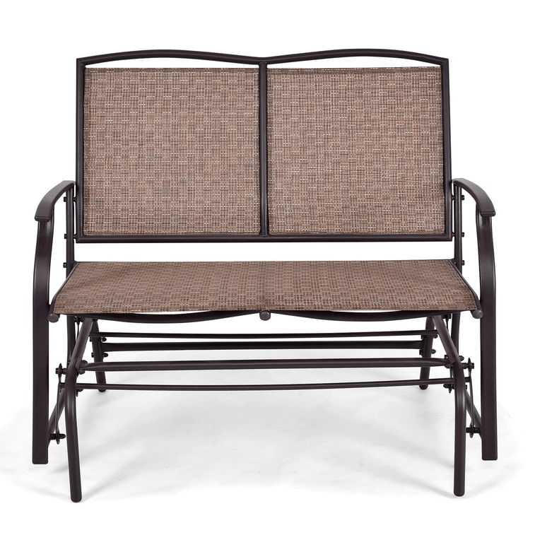 41.3 Outdoor Iron Patio Rocking Chair For Backyard And Lawn 6