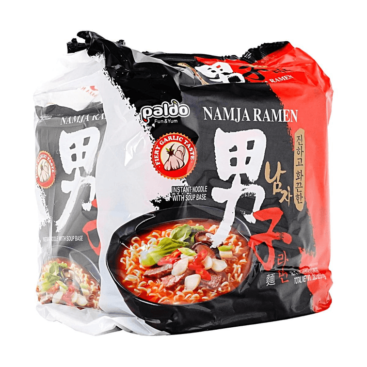 韩国PALDO八道  男子面拉面 韩式蒜味方便面 超大5包入 575g 【包装混发】 5