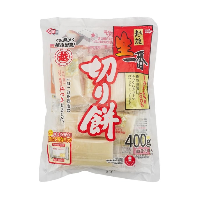 日本ECHIGOSEIKA越后制果 日式切片年糕 400g【糯叽叽年糕】【加热即食】