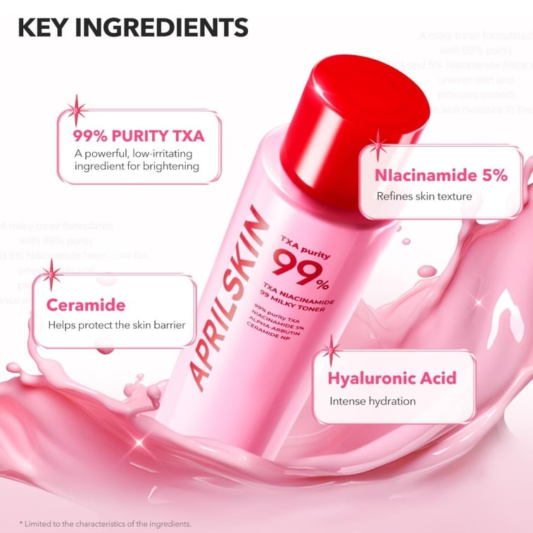 【美国直邮】韩国 aprilskin TXA Niacinamide乳液爽肤水 150ml 3